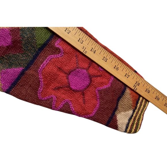 Alpaca Collection Inca maki Peruvian sweater cardigan 100% alpaca sz M - Picture 7 of 9